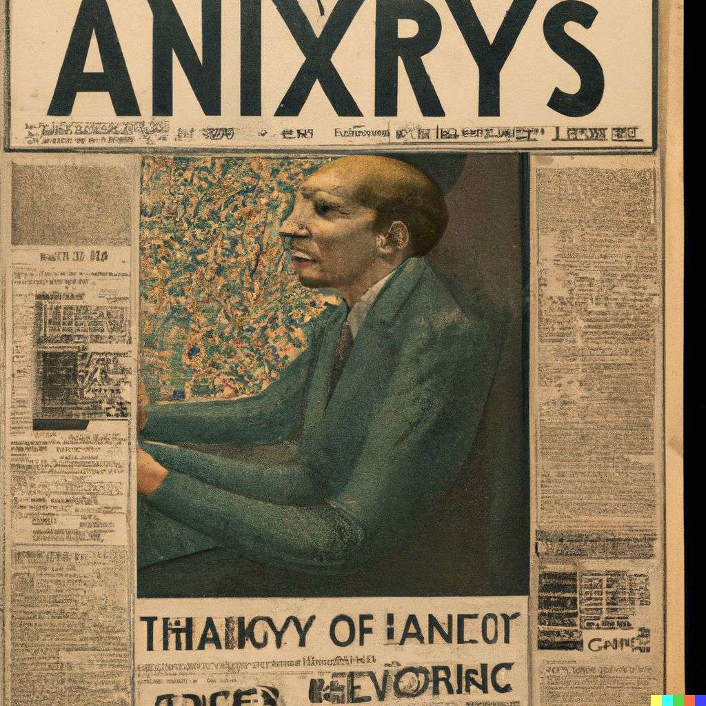 a representation of anxiety, front page of The New York Times, 1920